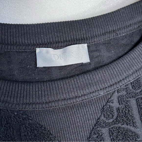 DIOR Oblique Relaxed Fit T-Shirt Black S - Picture 6 of 11